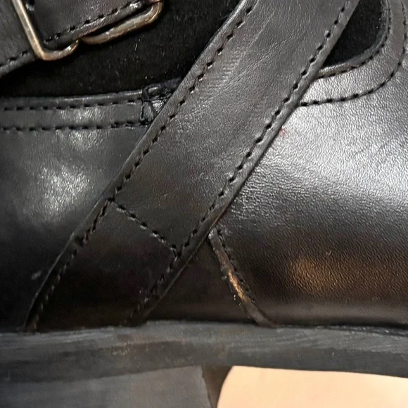 ALDO TALL BLACK SUEDE KNEE HIGH EQUESTRIAN RIDING BOOTS BUCKLE SZ 6.5 - Picture 14 of 14